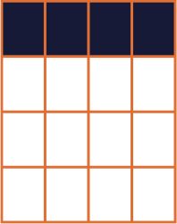 Bingo grid showing a horizontal winning pattern.